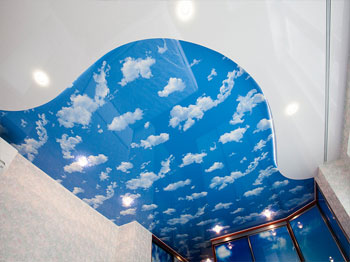Фото — Натяжной потолок - облака (небо)